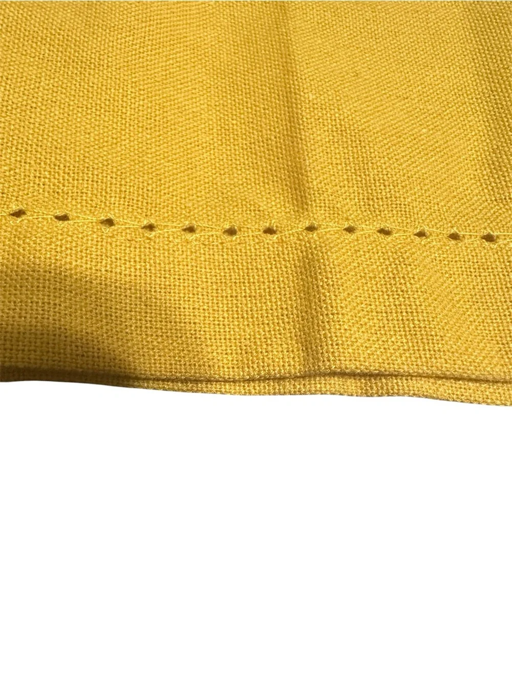 Set of 4 Mustard Yellow Cloth Napkins Cotton Farmhouse Table Decor